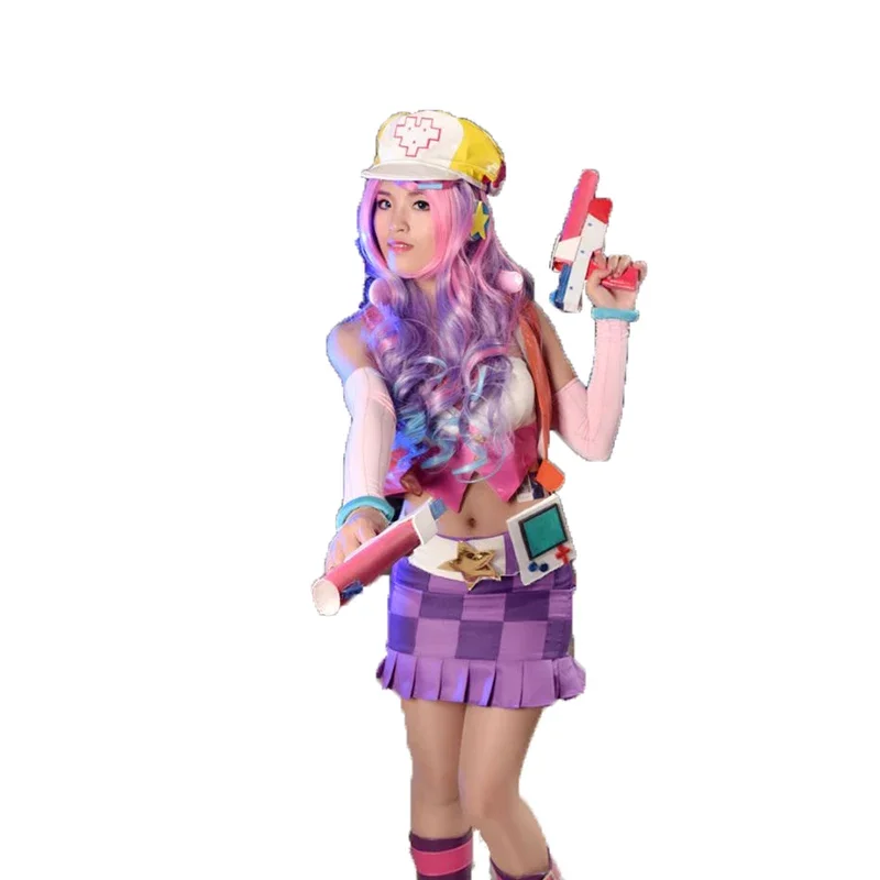 LOL Arcade Miss Fortune Cosplay Costume Costume with hat and belt 11 OA2624