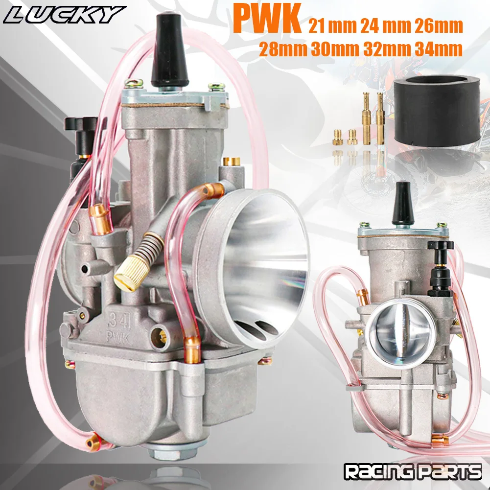 PWK 21 24 26 28 30 32 34mm With Power Jet Carburetor For OKO 2T 4T Motorcycle Carb For Dirt Bike Pit Bike Scooter ATV Quad UTV