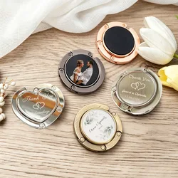 Personalised Wedding Favors for Guests Portable Fashion Folding Purse Handbag Bag Hanger Hook Holder Table Hook Multifunctional