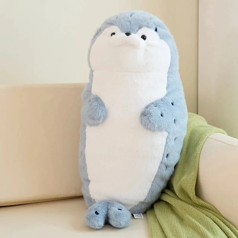 New Seal Plush Toy Soft Pillow Lifelike Stuffed Marine Life Sea Otter Soft Doll Simulation Seal Cushion Christmas Birthday Gift
