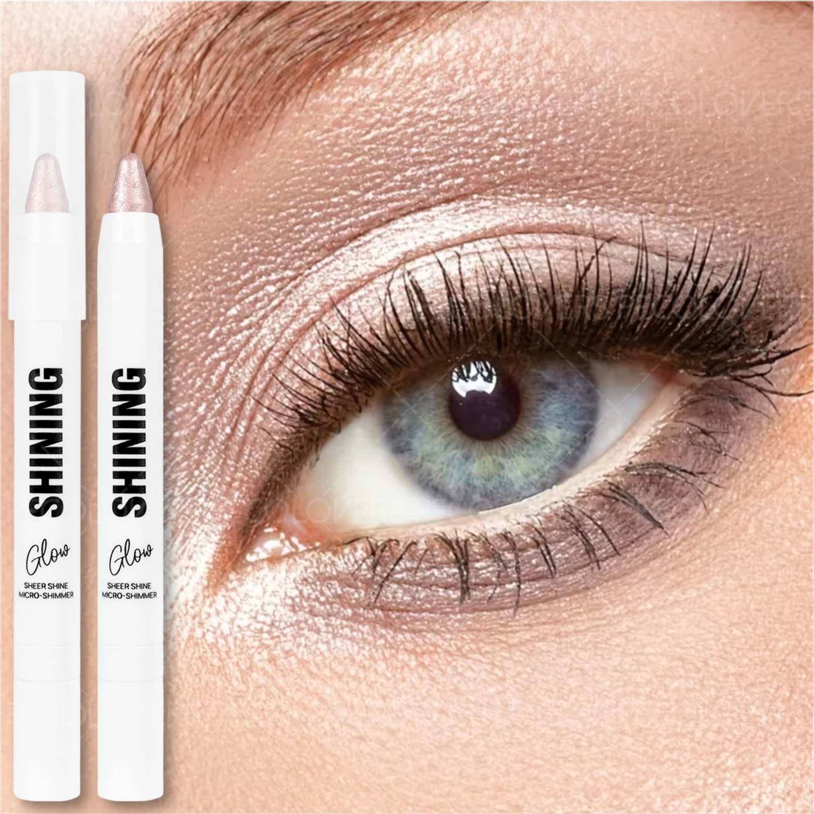 Bâton de surbrillance scintillant pour les yeux, fard à paupières à paillettes longue durée et stylo Eyeliner éclaircissant, 1 pièce
