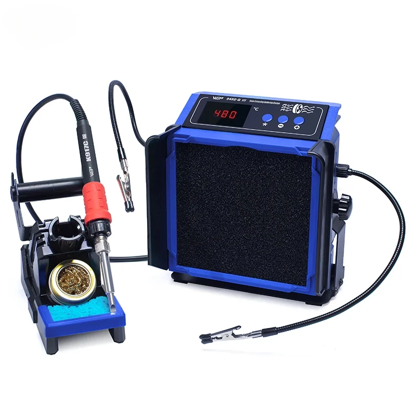 

WEP 948DQ-III Digit Display with helping hand Soldering Iron Fume Extracting Soldering Station Smoke Absorb