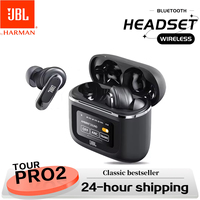Original JBL Tour PRO 2 True Wireless Bluetooth Earphones Stereo Earbuds sports Headphones with Smart LCD Screen HK version