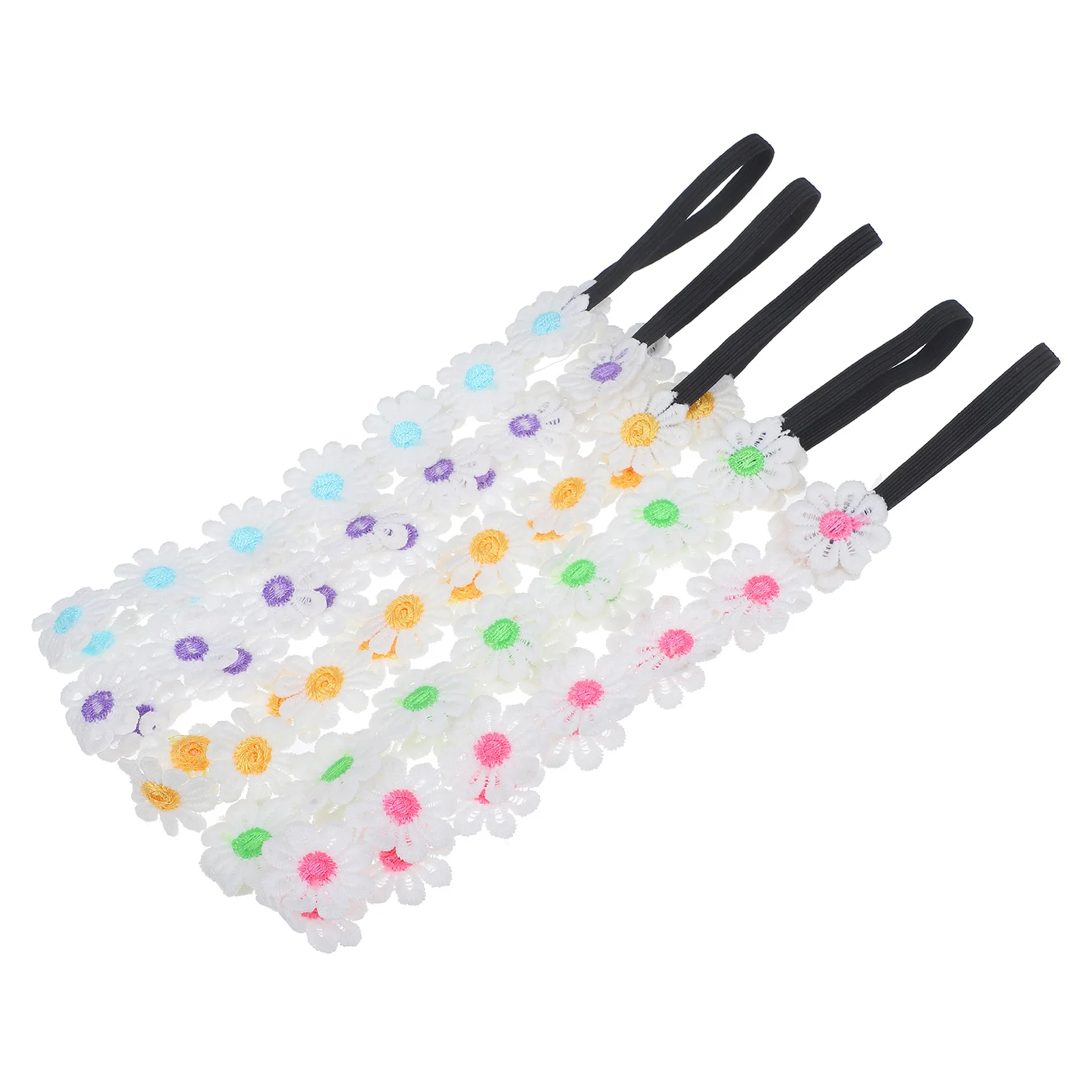

5pcs Baby Flower Headbands Newborn Infant Headbands For Baby Girl Floral Hair Accessories Stretchy Soft Hairbands For Toddler