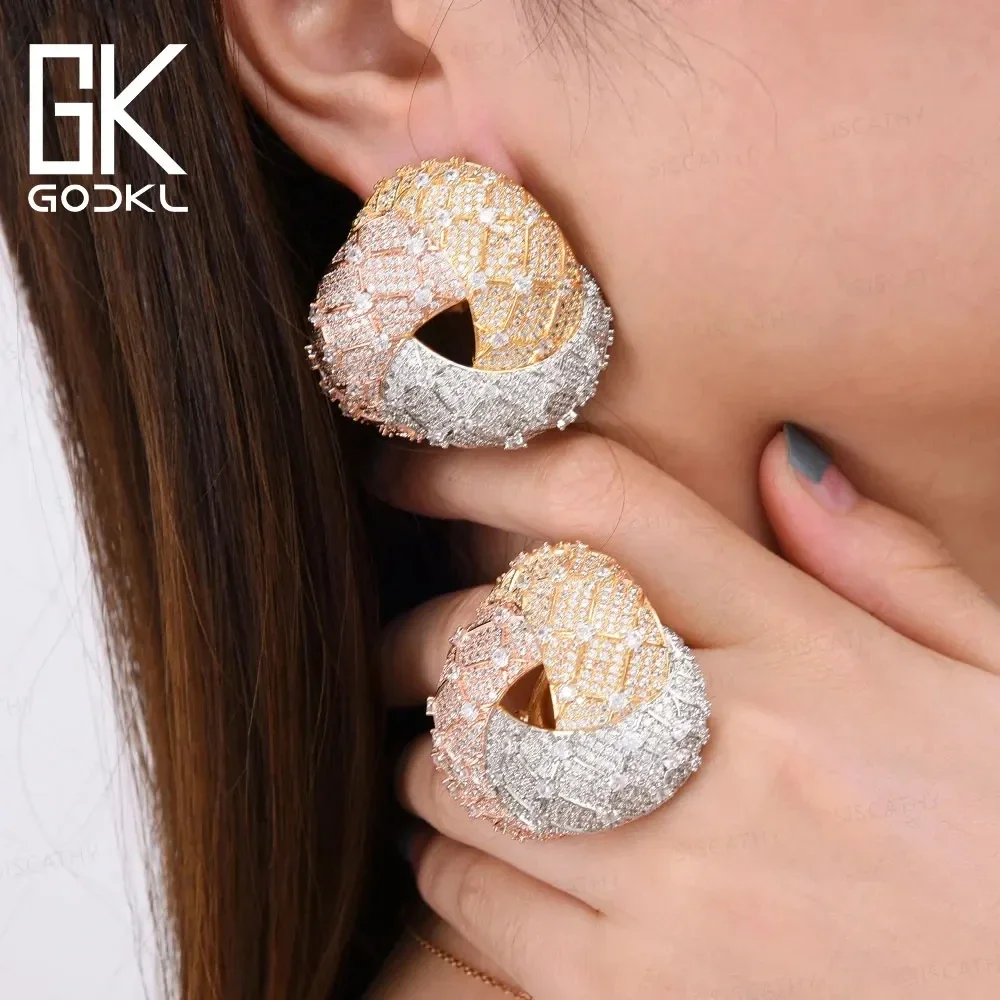 

Missvikki Fashion Jewelry Womens Jewelry Gorgeous Big Clip Stud Earrings AAA Cubic Zirconia Bridal Wedding Party Show Earrings