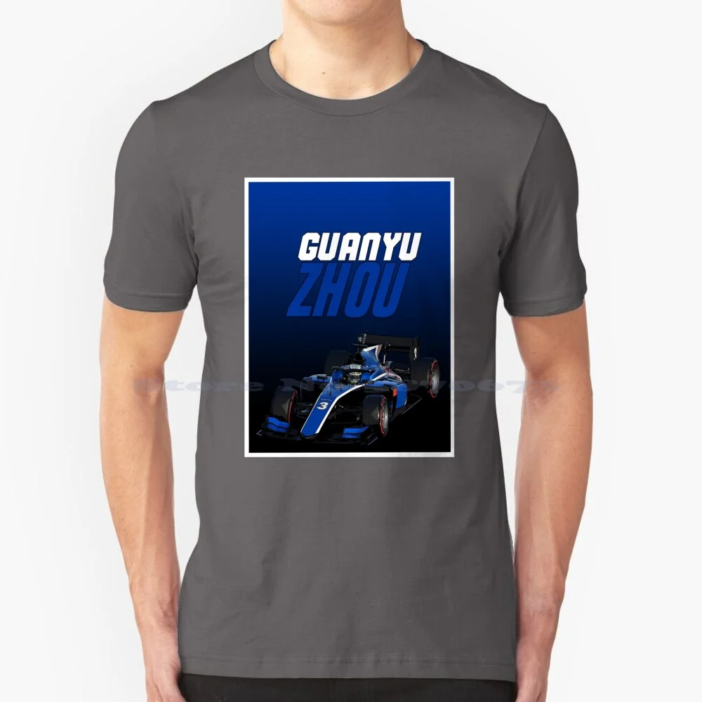 Guanyu Zhou F2 2021 T Shirt 100% Cotton Tee Guanyu Zhou F2 2021 Formula 2 Formula Two