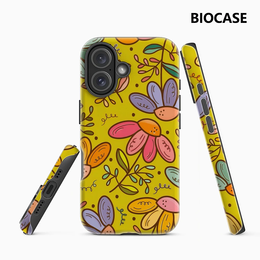 Sunny Florals IPhone 17 Must-Haves Handyhülle für IPhone 17 16 15 14 13 12 11 Pro Max Plus Doppelschichtige Rückseite