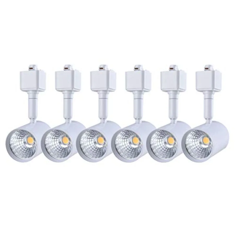

6 Pack LED Track Lighting Heads Compatible with Single Circuit H Type Track Lighting Rail Ceiling Spotlight for Accent Task Wal
