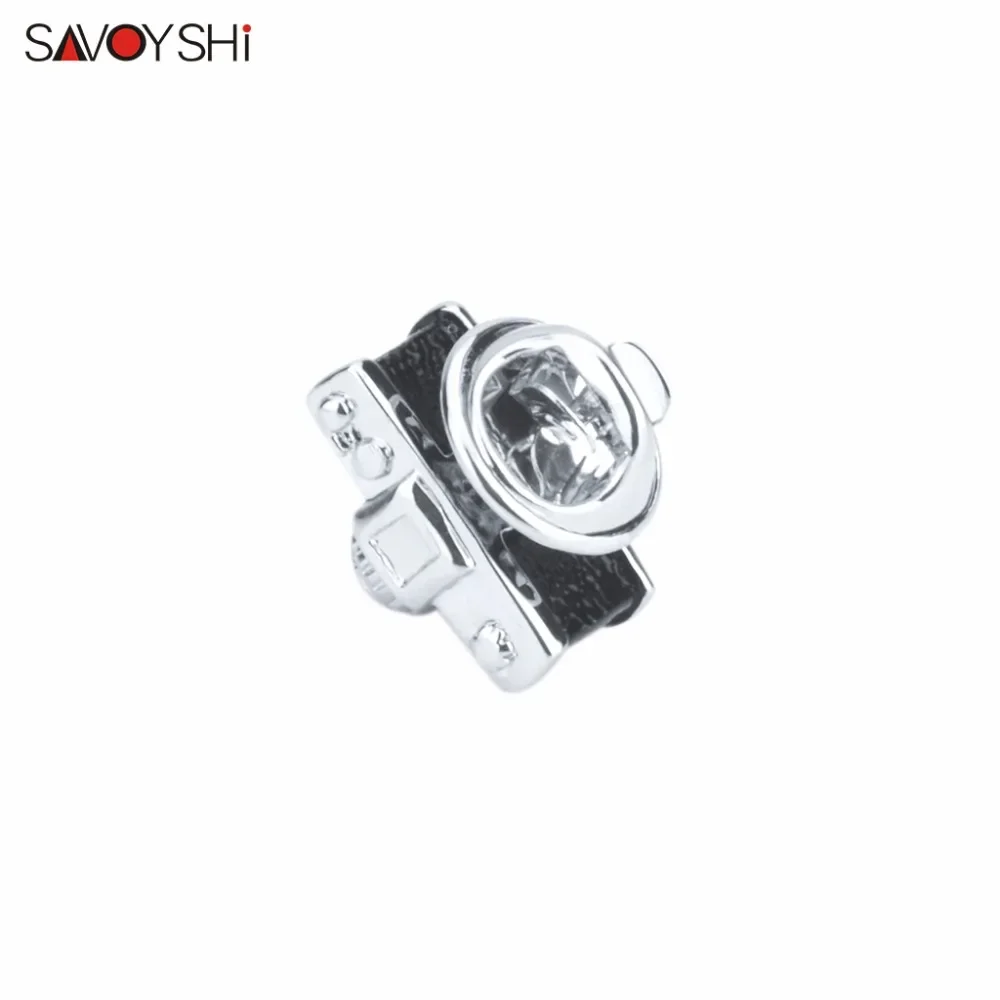 SAVOYSHI Vintage Camera Shape Men Lapel Pin Brooches Pins Fine Gift for Mens Fashion Brooches Collar Party Engagement Jewelry
