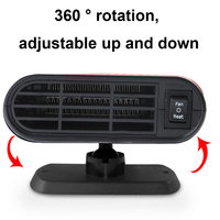 12/24V Car Electric Heater Fan 1200W Windscreen Defroster Demister Auto Windshield Defroster Defogging Defrosting Heating Fan