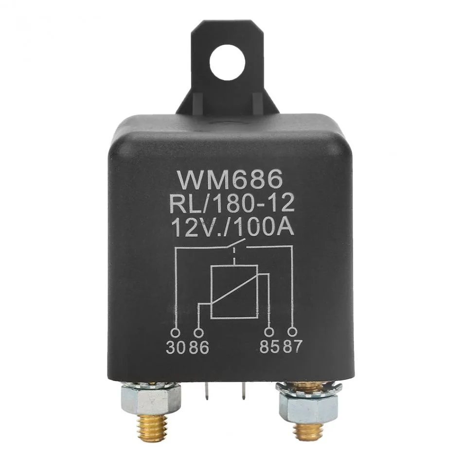 WM686 Start Relay 12V/24V100A High Current Total Power Switch Normally Open Relay WN180