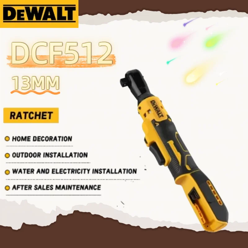 

Бесщеточный гайковерт Dewalt DCF512 1/2 дюйма (13 мм) с регулируемой скоростью, аккумуляторный, угловой, для батарей Dewalt