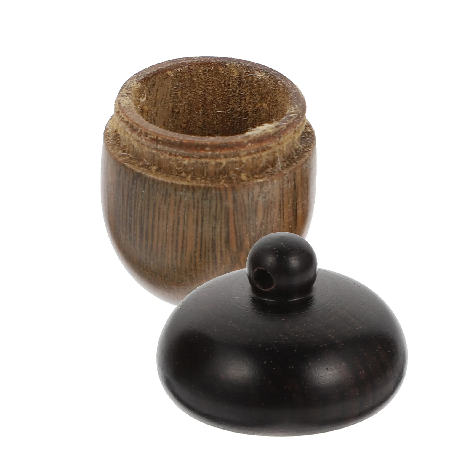 

1pc Color-Blocked Wooden Pendant Unique Craft Ornament Chic Diffuser Storage Holder Diy Accessory Durable Nut Charm Delicate