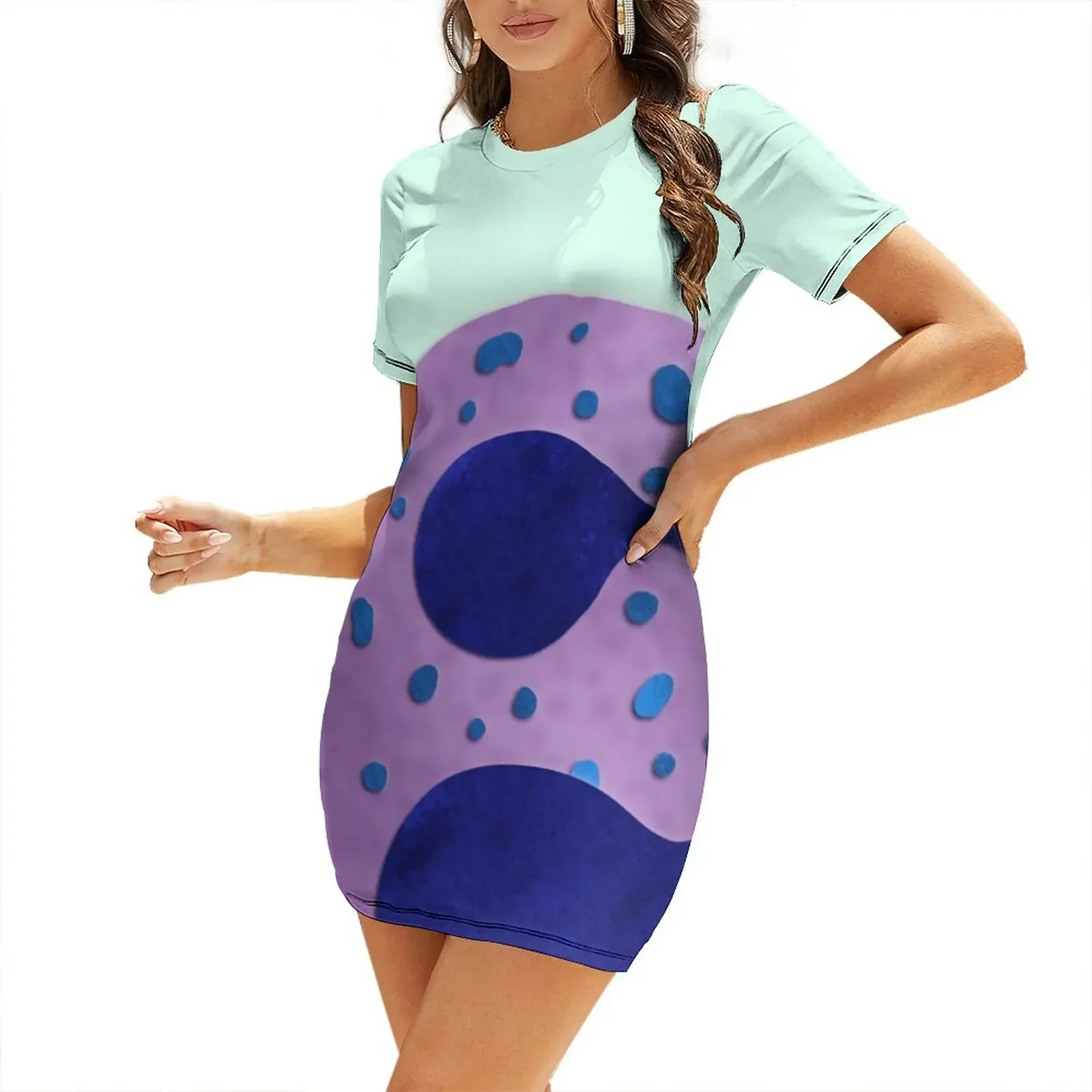 

Eosinofil Cell Short-Sleeved Dress women dress cute dress elegant women's sets dresses for woman