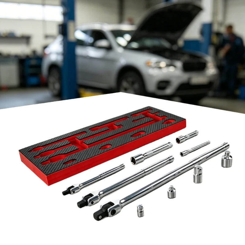 

Heavy Duty 10PCS F Type Socket Breaker Bar Set With Ball Spring Design For Tight Space Auto Repairs Tool N84C