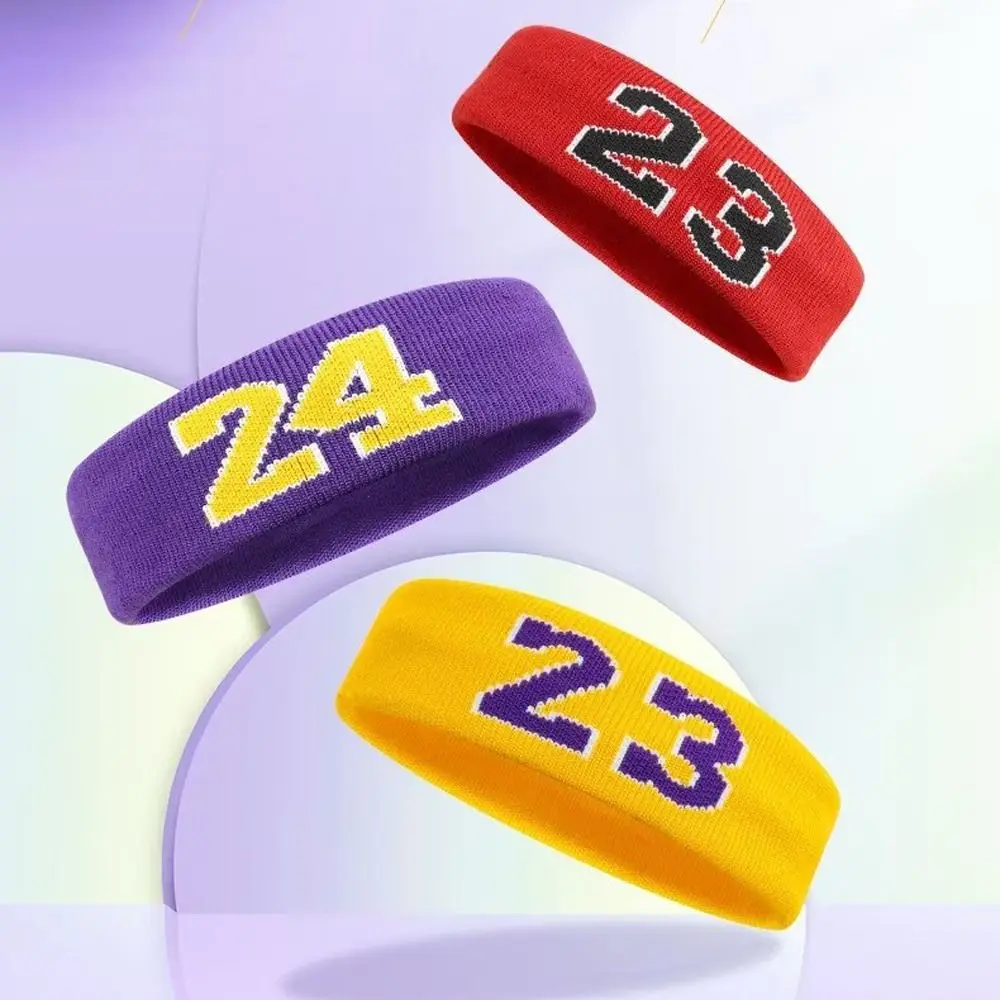 

Fitness Sweat-Absorbent Basketball Headband Elastic Breathable Sports Headband Soft Skin Friendly Running Headband Fitness