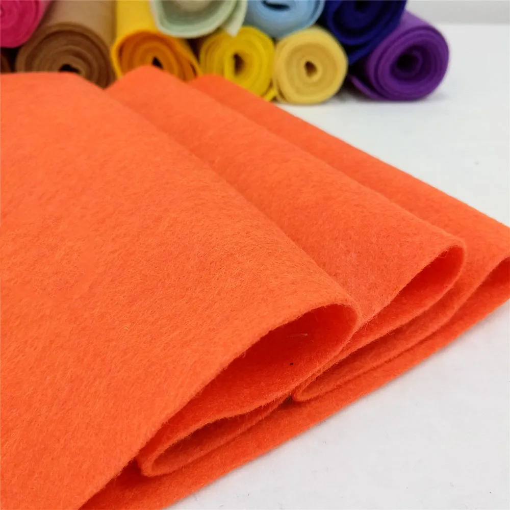 20x90cm veelkleurige zachte vilten stof niet-geweven vilten stof vel patchwork diy naaien pop ambachtelijke accessoires materiaal 1,4 mm dik