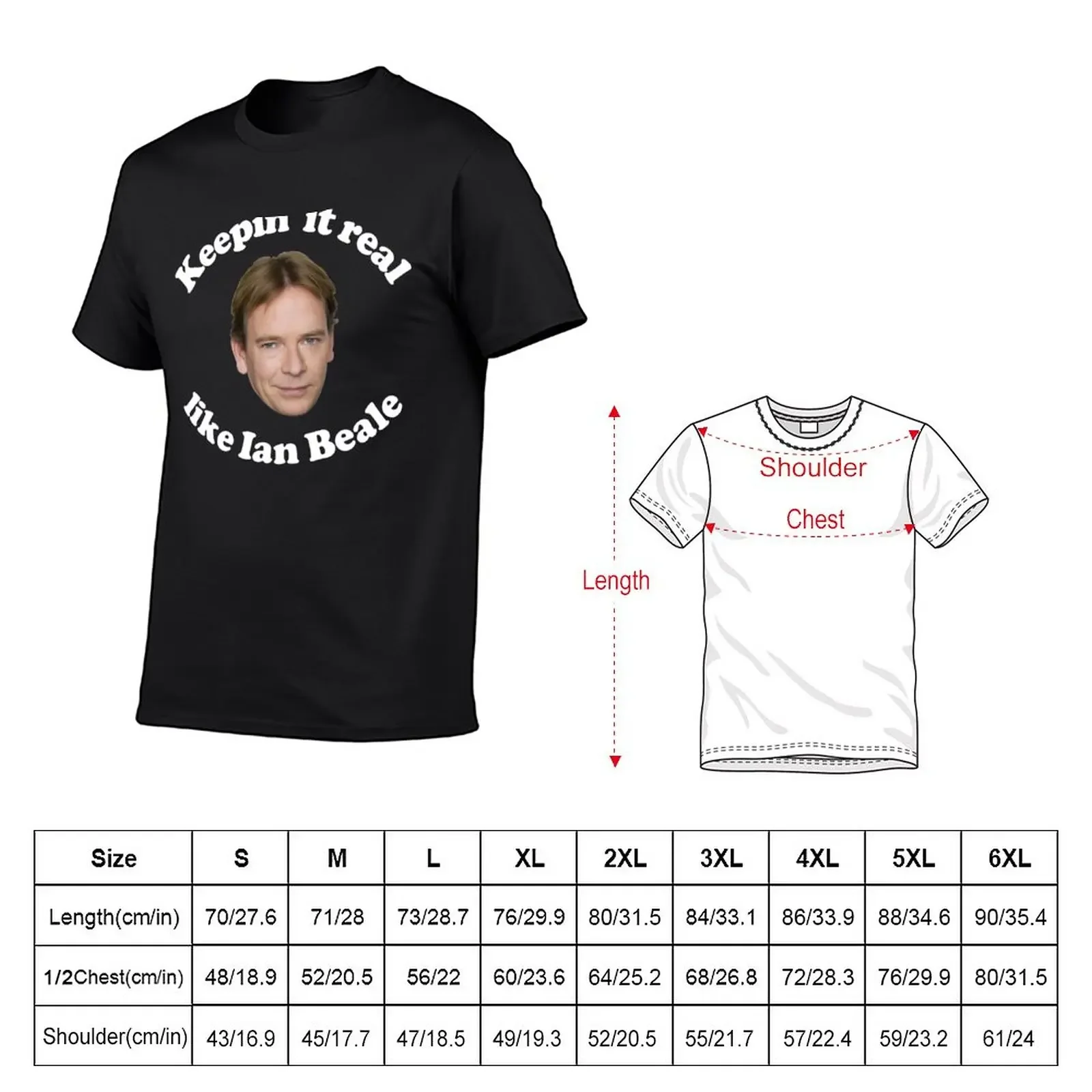 Camisetas gráficas de algodão para homens, mantendo-o real, como Alan Beale, roupas Kawaii, tamanhos plus, camisetas