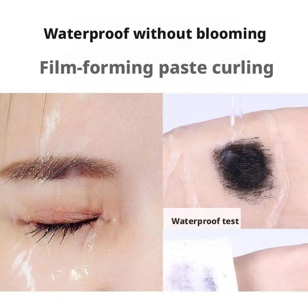 Black Waterproof Mascara Lengthening And Volumizing, Smudge-Proof Sweat-Proof All Day Wear For Natural Look, Long Lasting Curl