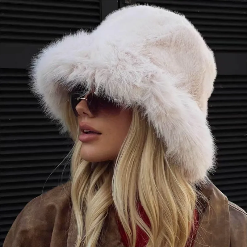 New fur hats autumn and winter woolen fisherman fashionable warm flat-topped