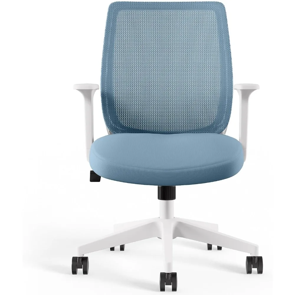 & Scale Staples Essentials Ergonomic Fabric Swivel Task Chair, Seafoam (UN60409)