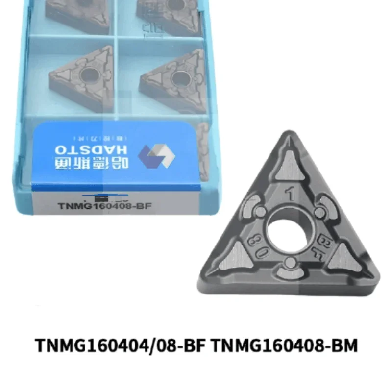 

10pcs HADSTO Original Carbide Turning Inserts TNMG160404 TNMG160408 TNMG160412 BF BM HS7225 CNC Tools for Stainless Steel