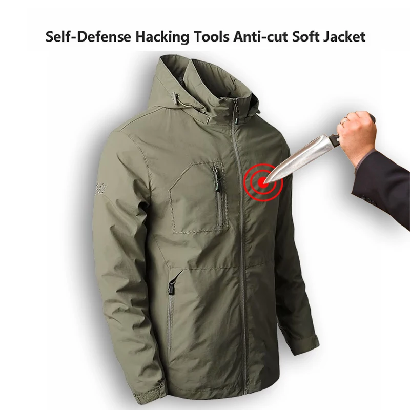 Flexible Special Forces Self Defense Combat Tear Resistant High Length Polyethylene Jacket Breathable Anti Cut Clothing