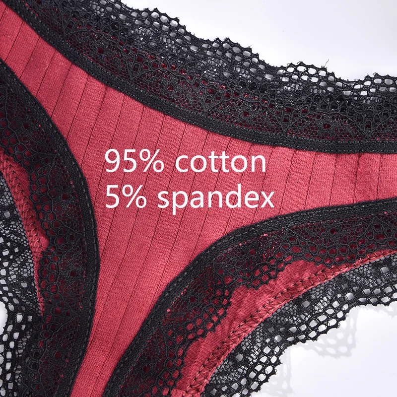 Fashionable and Comfortable Women\'s Cotton Panties Low Waist Thong Underwear Sexy Lingerie G-String