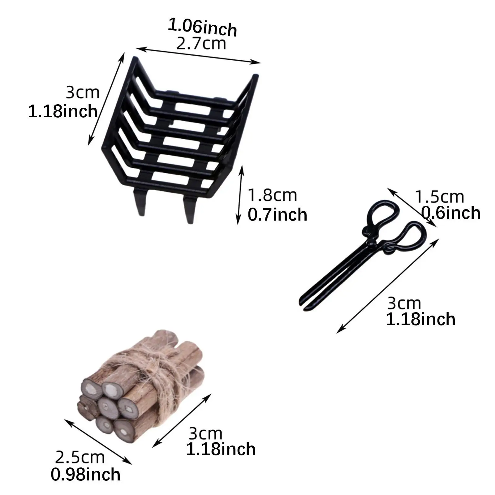 w skali 1:12 Domek dla lalek Drewno opałowe Miniaturowe meble Miniaturowy domek dla lalek