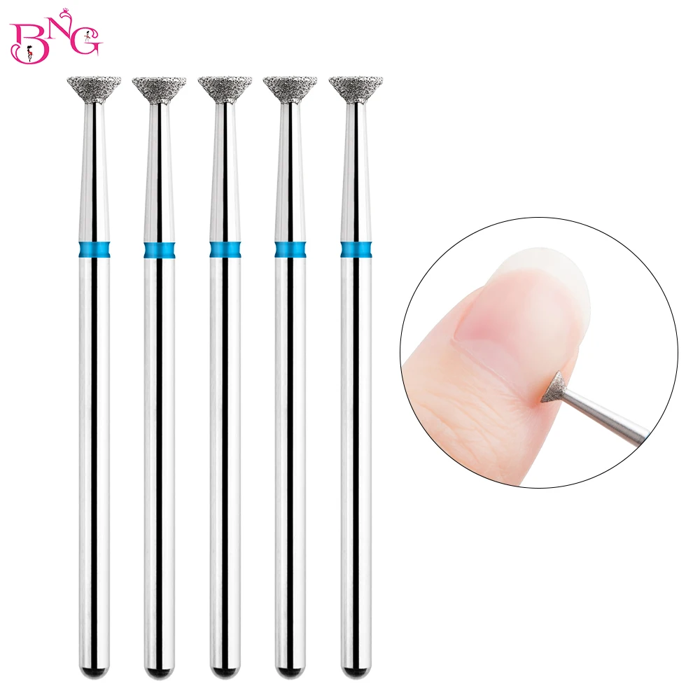 

5Pcs Nail Drill Bit Cuticle Clean Manicure Bits Gel Overflow Removal Rotary Burrs E-file Nail Bits Manicure Pedicure Tools