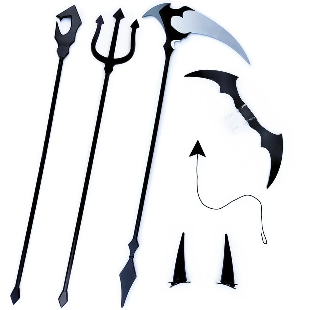 

Anime Hatsune Miku Cosplay Weapon Props Accessories Sickle/Cane/Wings Performance Props Halloween Christmas Masquerade Performance Props Stage Comic Show