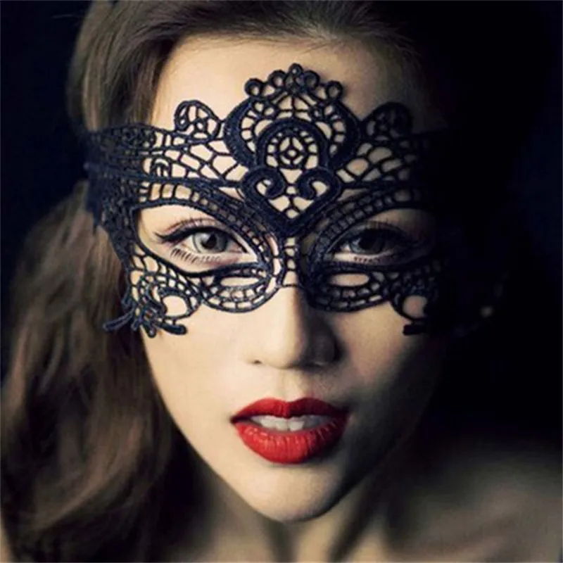 Queen Animal Flower Adult Toys 18+ Goods Porn Erotic Lingerie Accessories Bdsm Sex Mask Sexy Women's Lace Half Face Masks