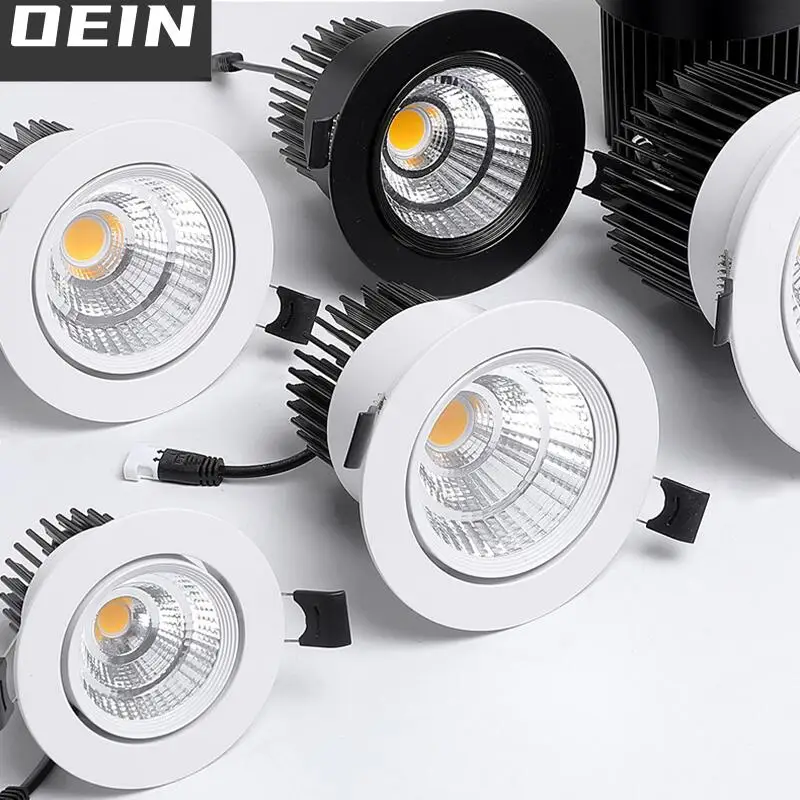 Downlight Verlichting Plafond Spot 3W 5W 7W 9W 12W 15W 18W Dimbare Led lamp AC110v 220V Verzonken Led Plafondlamp Binnenverlichting