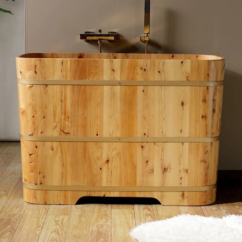 Bath bucket, adult wooden bucket, bath , small apartment  , household adult bath, whole body fumigation