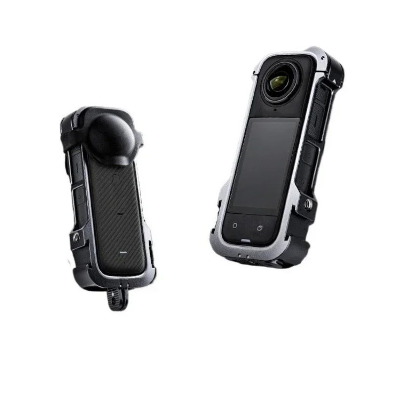 For Insta360 X4 Rabbit Cage Action Camera Accessories, Metal Protection Frame