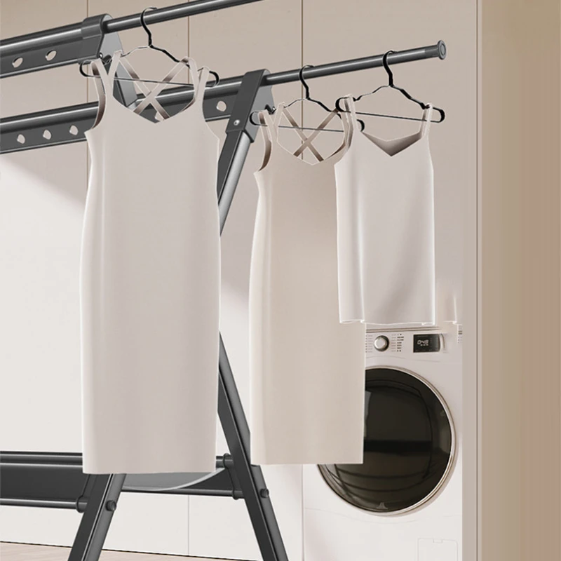 

outdoor foldable free installation drying rack Children's clothing drying rack Floor-to-ceiling drying rack Aluminum alloy