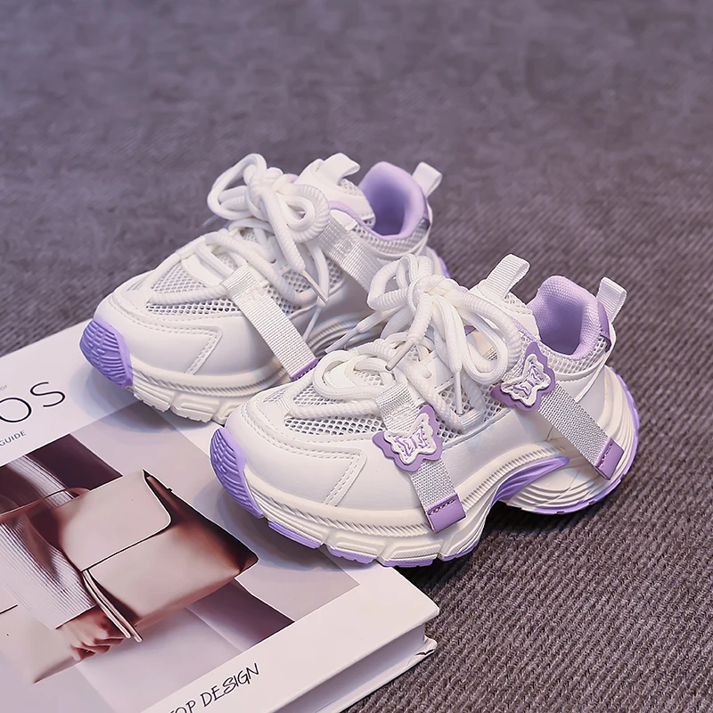 

Simple Solid Color Kids Footwear Easy Clean Exterior Home Outdoor All Match Sneakers