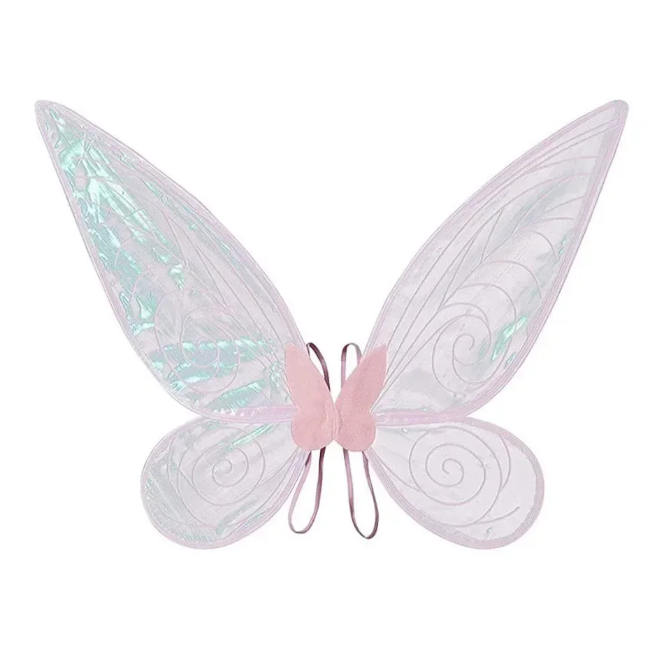 Lindas alas de hadas brillantes para adultos y niños, disfraz de Halloween, alas de Ángel para niñas, recuerdo de fiesta, alas de disfraz de mariposa