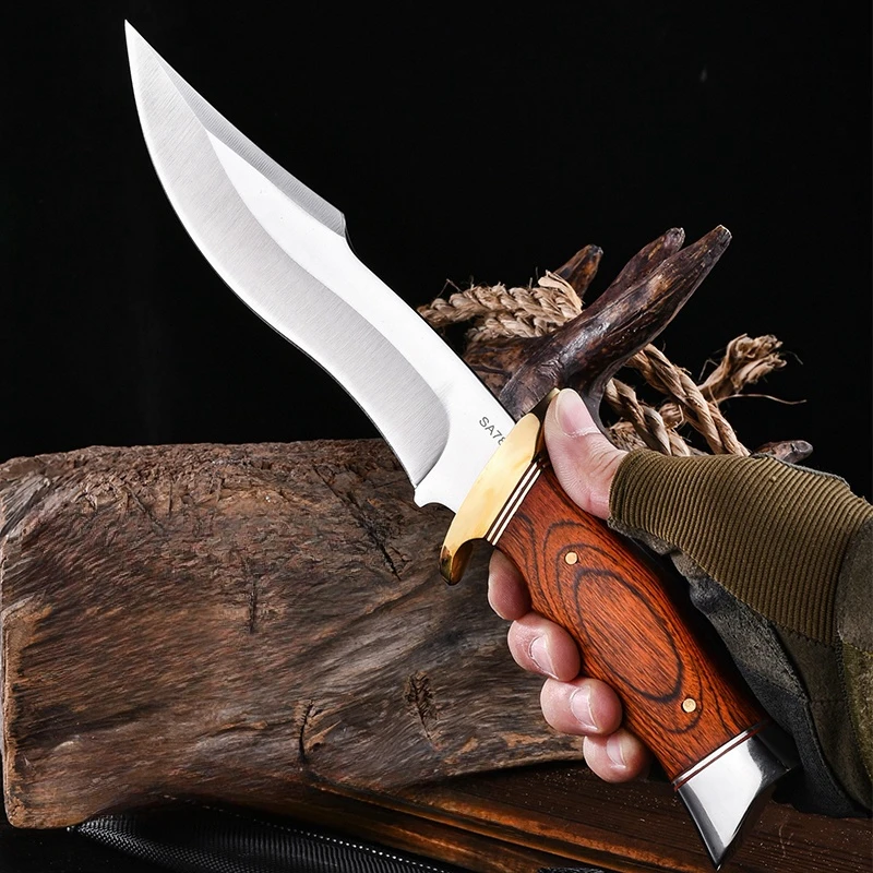 High hardness outdoor straight knife outdoor camping multi-function knife