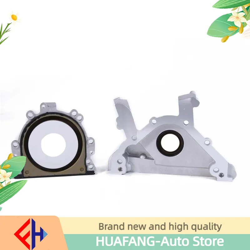 Original 2pcs Front & Rear Crankshaft Oil Seal Flange Set Fit For  Beetle Golf Passat  A4 S4 Tt High Quality