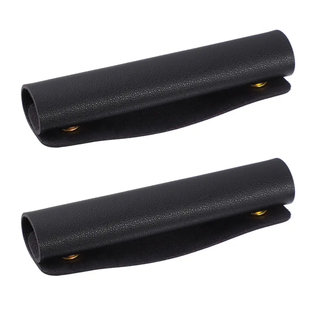 

2Pcs PU Bag Handle Protective Cover Luggage Handle Wrap Sleeve Comfortable Grip Work Travel Camping Use