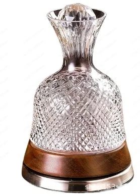 

1 шт. вращающийся графин для вина, креативный светильник, роскошный графин для виски, посуда для домашнего бара, вечеринок, юбилея, свадьбы