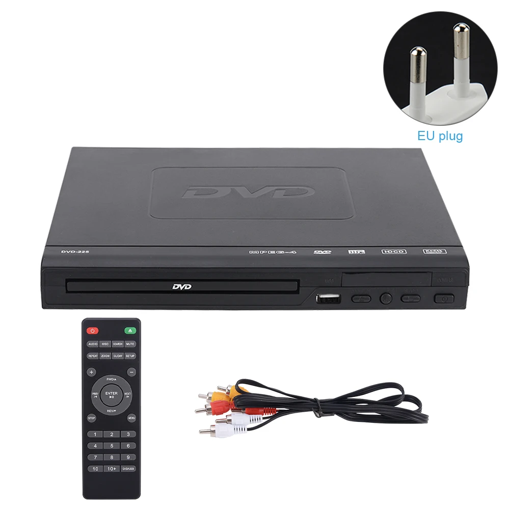 For TV Audio With AV Cable Home Entertainment DVD Player Media Music USB Compatible 720P Video Movie All Region Free