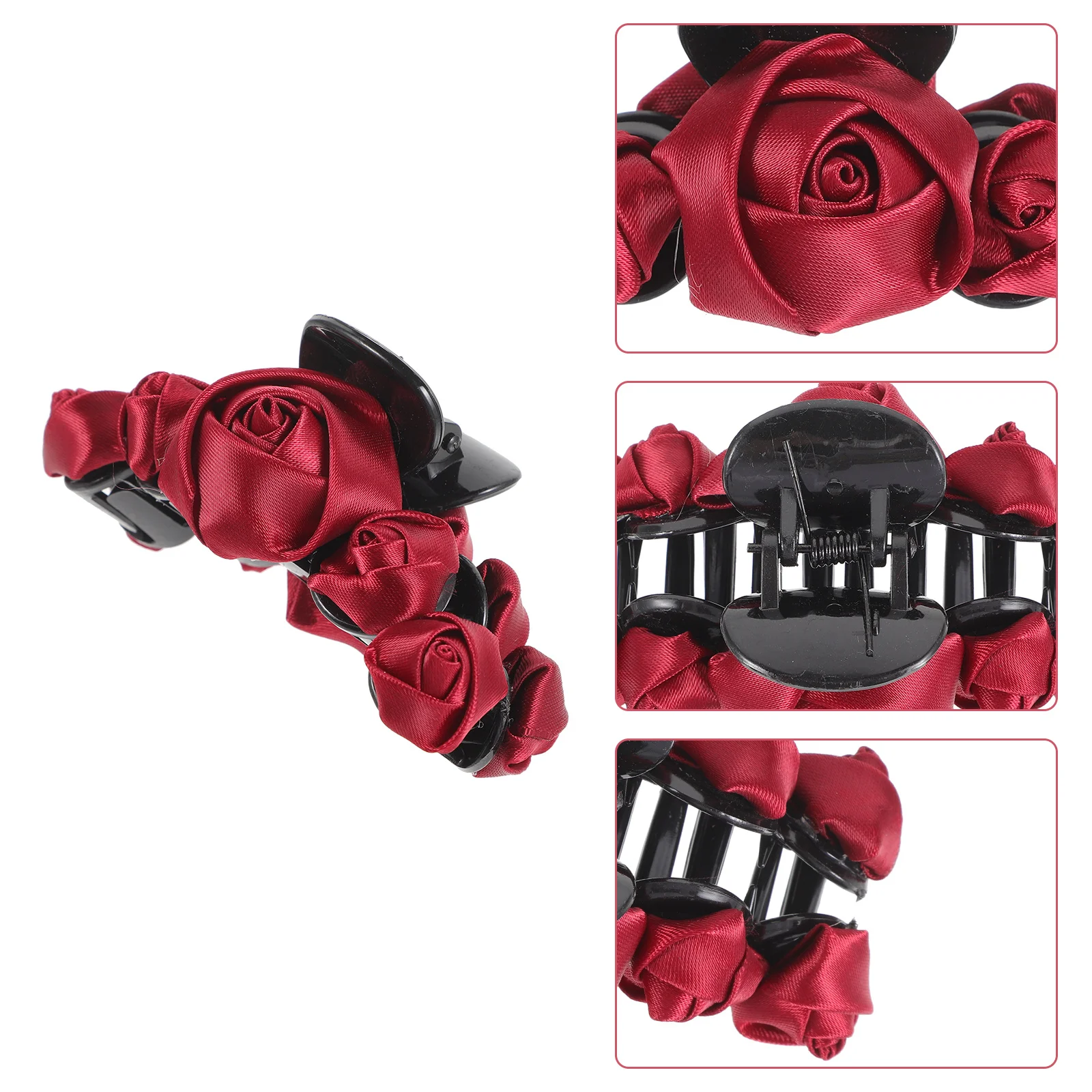 

Premium Rose Shape Hair Claw Clip Lightweight Comfortable for All Day Wear Women Hair Accessories Decor Claw Clip