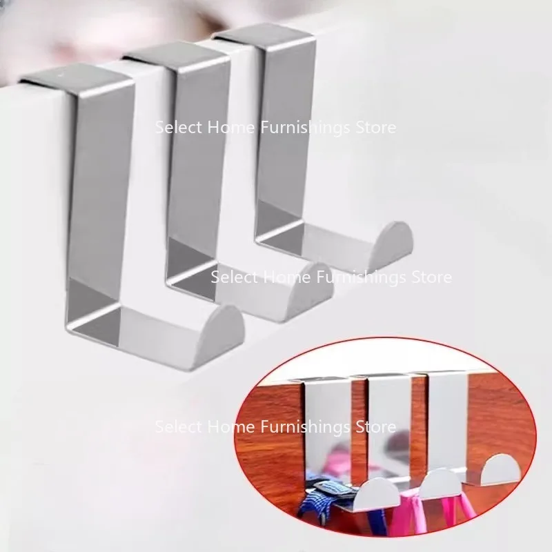 

Suitable for Stainless Steel Z-type Hook Door Rear Coat Hook Household Bathroom Non-punching Door Cabinet S/z Type Hook