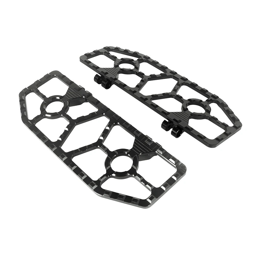 

Motorcycle Driver Floorboard Wide Front Footpegs Pedals For Harley Touring FLHR Street Electra Glide FLTR Softail Fat Boy
