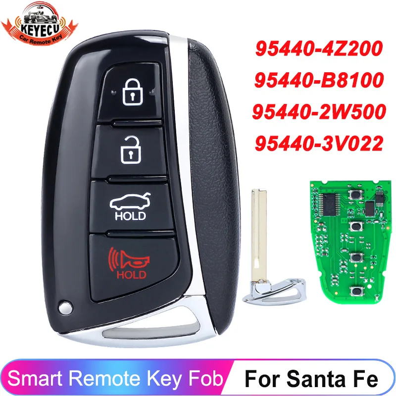 

95440-4Z200 SY5DMFNA04 For Hyundai Santa Fe 2013 2014 2015 2016 2017 2018 95440-2W500 95440-B8100 Smart Remote Key 95440-3V022