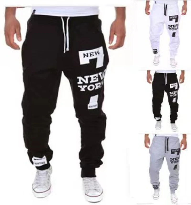 

Pantalones informales para Hombre, ropa de calle con estampado de moda, estilo Hip Hop, K203