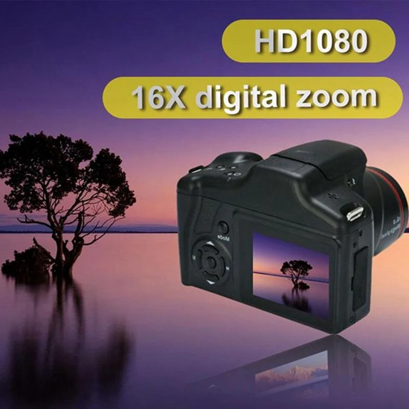 

Digital Camera Vlog Camera Photography 16X Digital Zoom 1080P HD SLR Camera Anti-Shake Photo Cameras For Live Stream