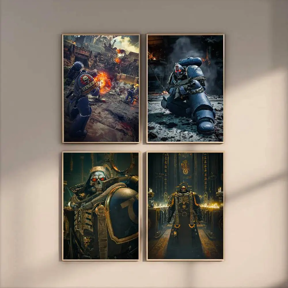 40KHot Anime W-WarhammerS 40K Poster Moderne Waterdichte HD Wall Art Decal Zelfklevende Esthetische Decor voor Thuis Woonkamer Bedr
